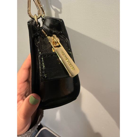 Michael Kors Black Patent Leather Mini Crossbody Bag - Picture 3 of 5